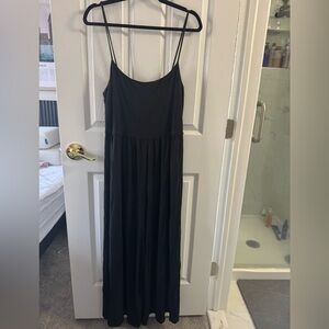 Wilfred Black Spaghetti-Strap Jumpsuit